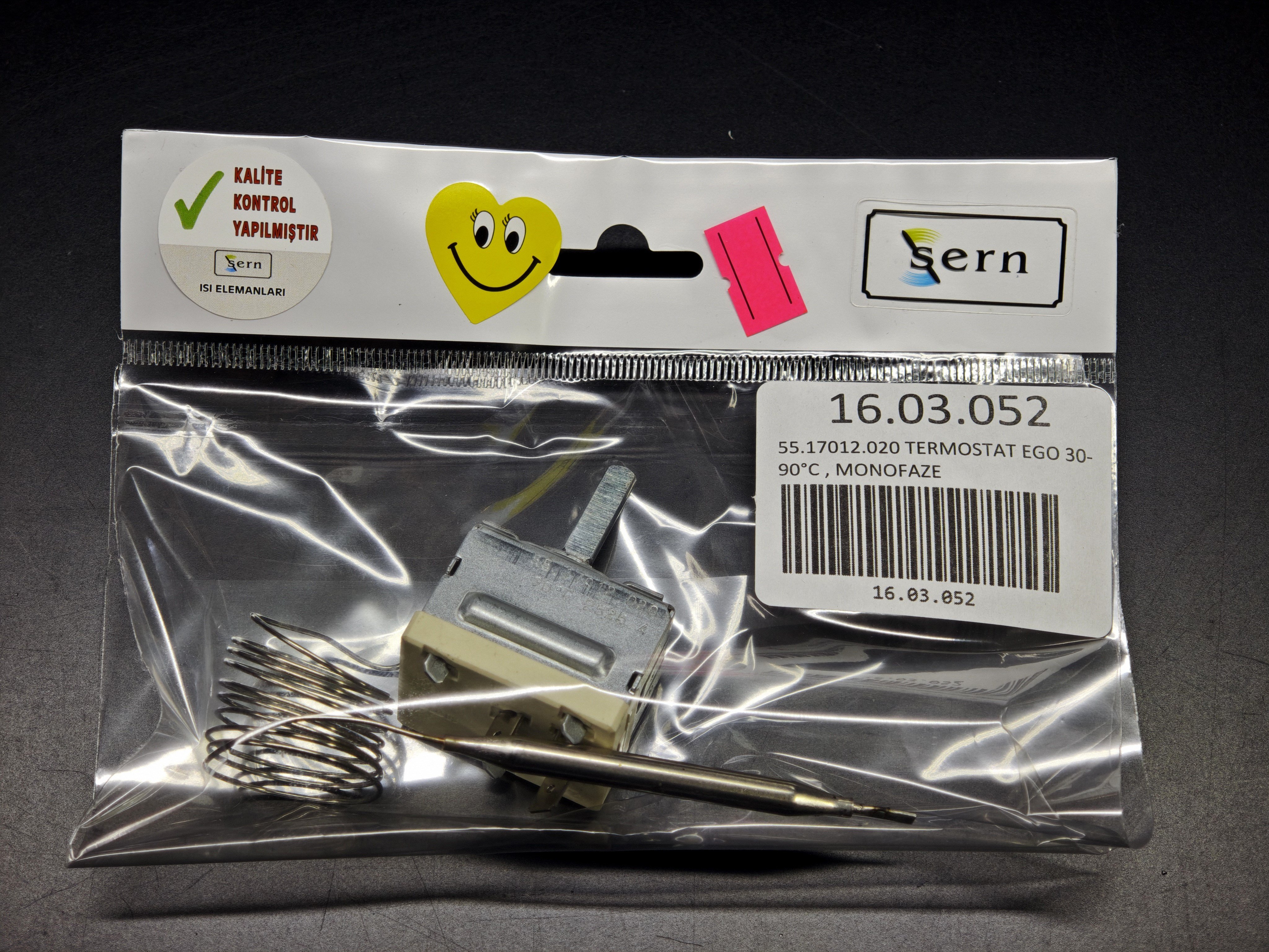 EGO 55.17012.020 30-90°C Monofaze Termostat