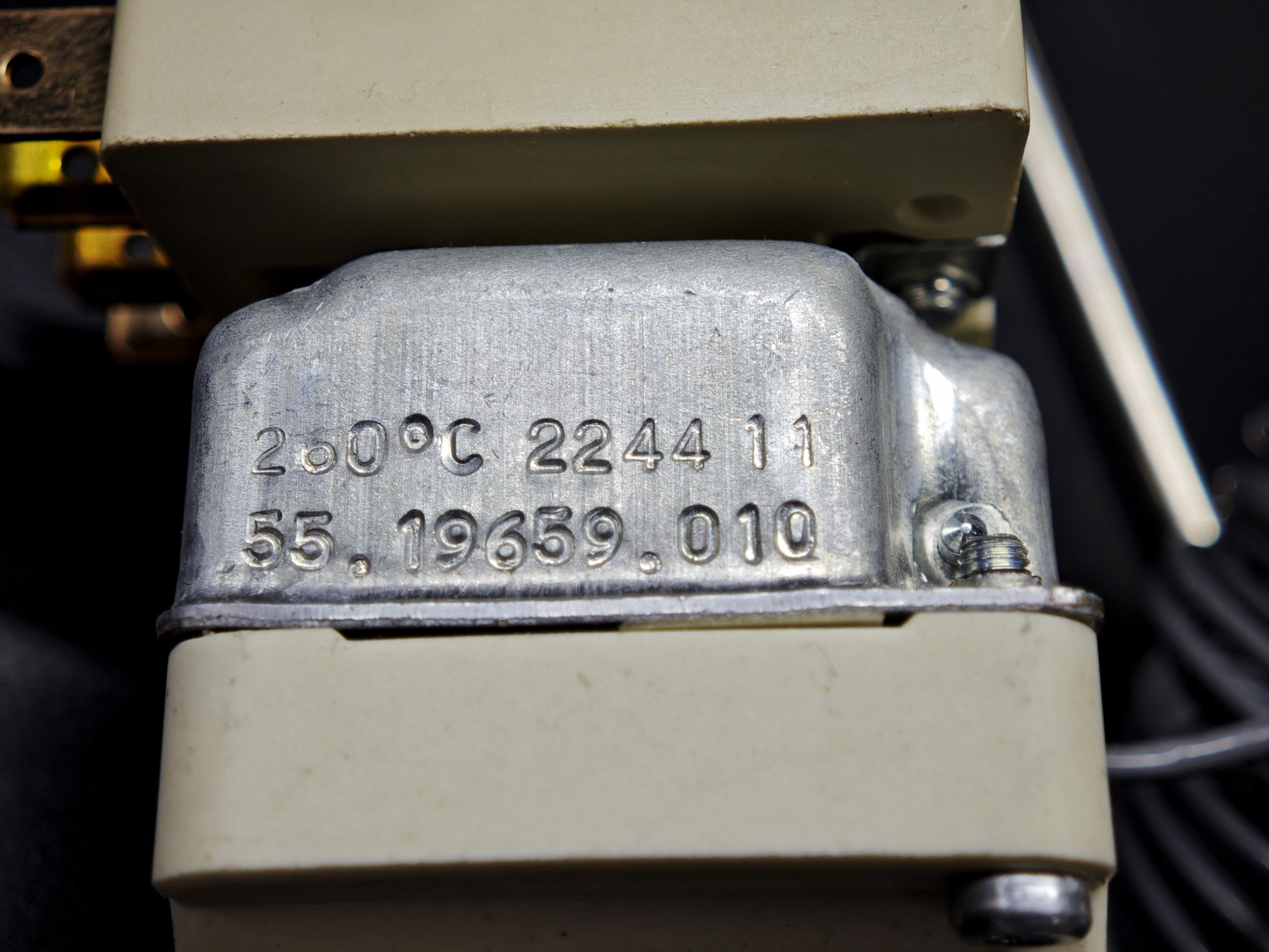 EGO 55.19659.010 Kapiler Termostat 50-260 C Monofaze Kombine Spiralli Sanayi Tipi Fırın Fritöz Rezistans Termostatı