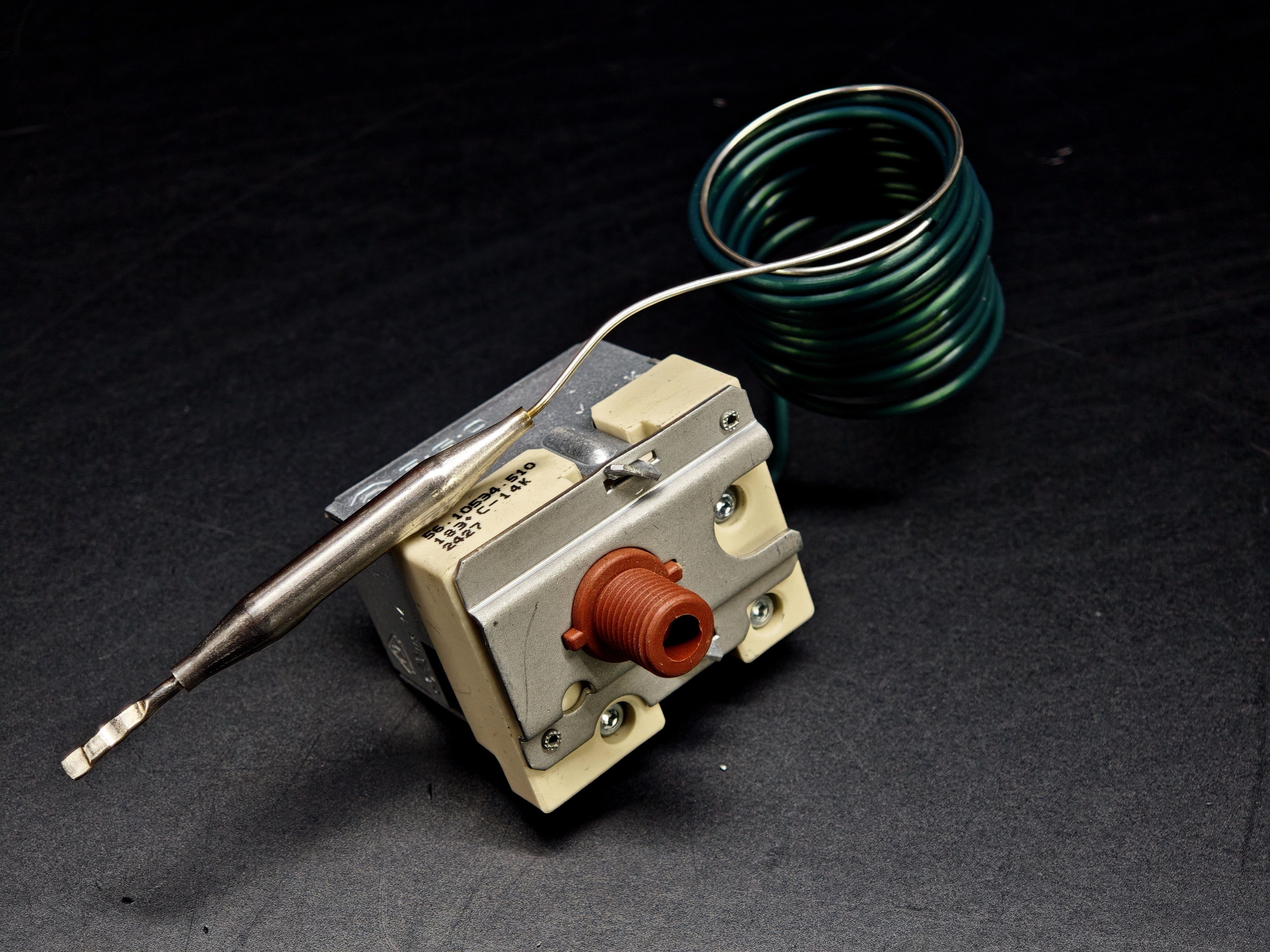 EGO 56.10534.510 183°C Monofaze Limitör Termostat Ø6×61mm Prob 1460mm Kapiler