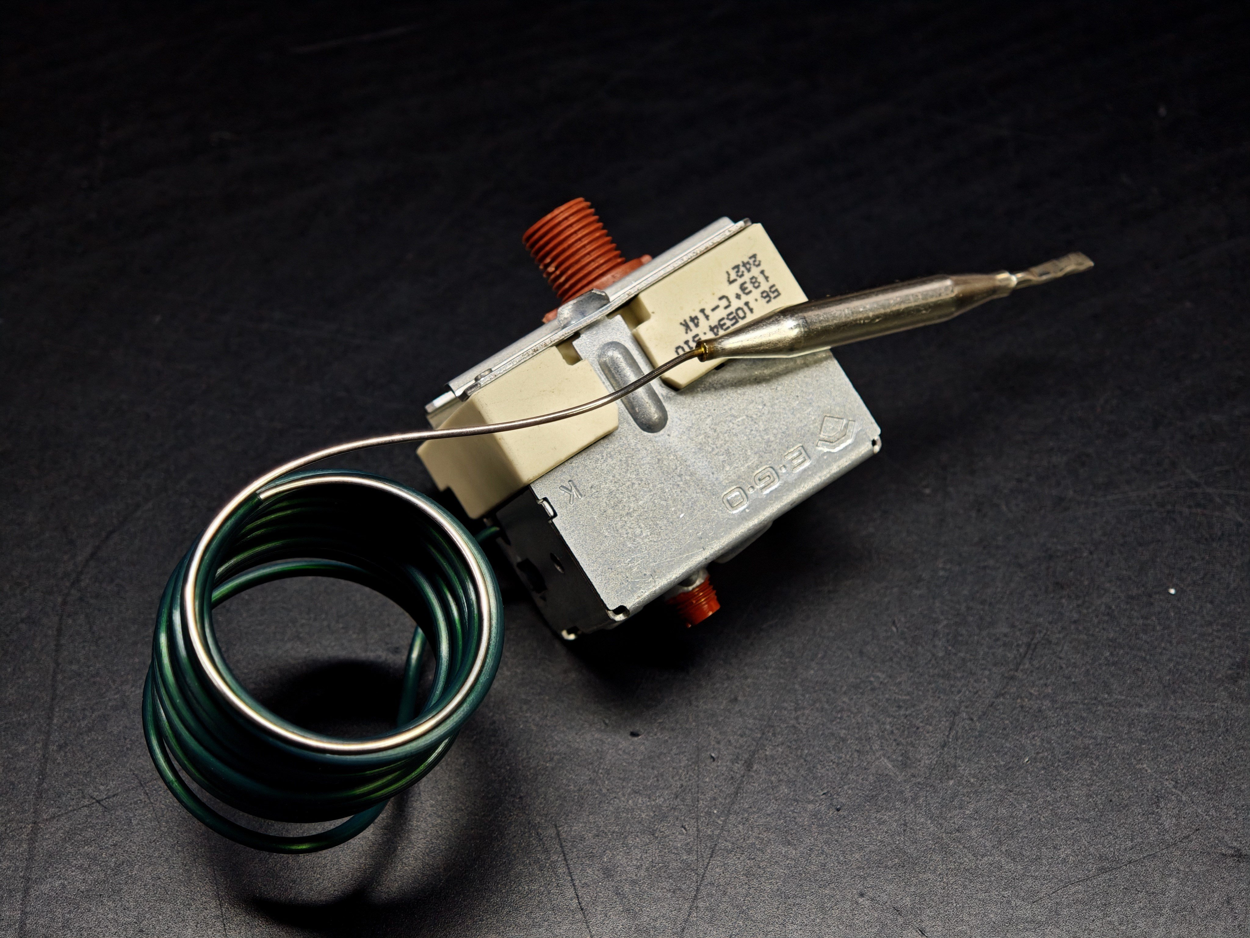 EGO 56.10534.510 183°C Monofaze Limitör Termostat Ø6×61mm Prob 1460mm Kapiler