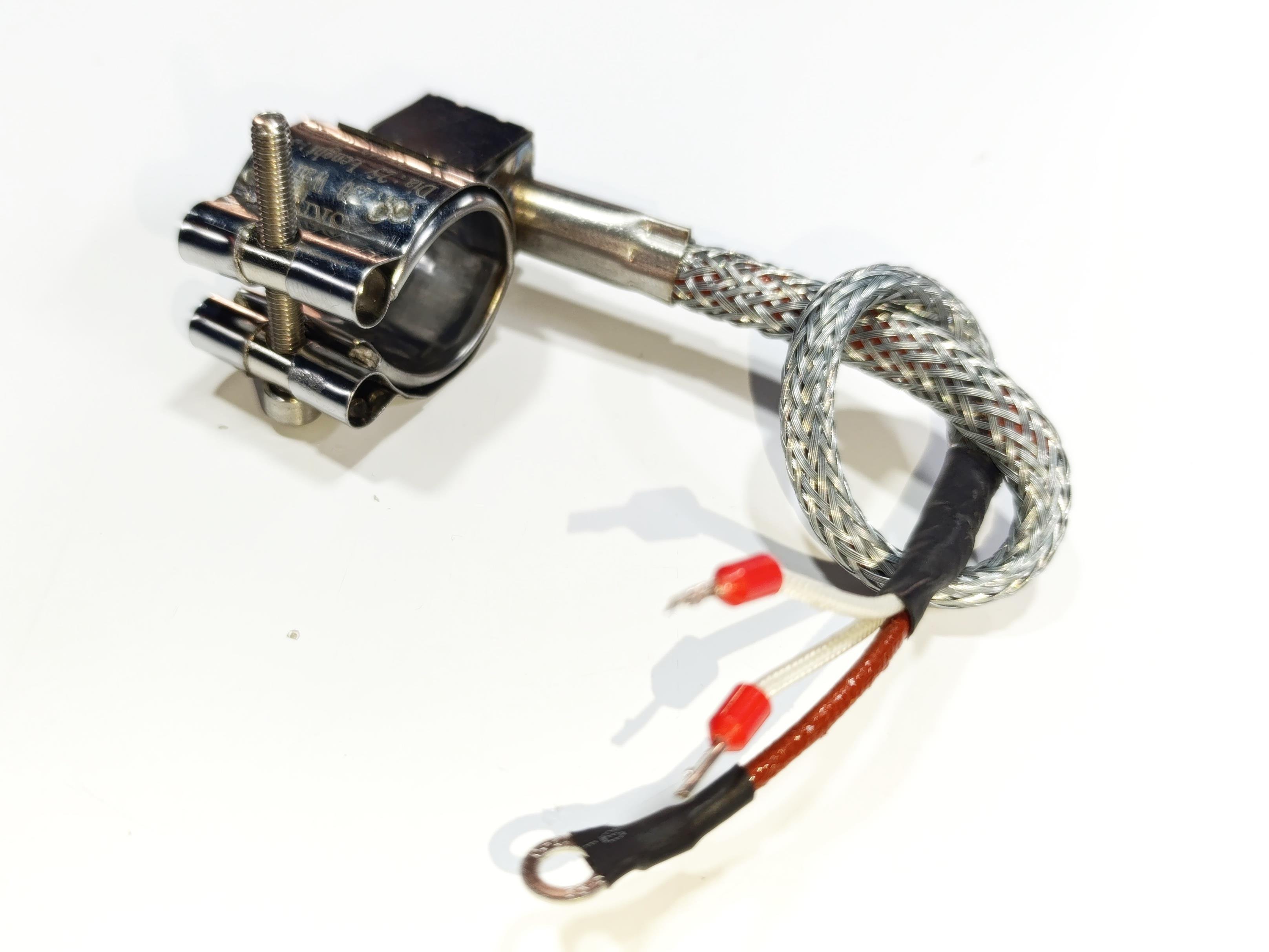 Kelepçe Meme Rezistans 25mm Çap-30mm Boy-100W-230V Zırhlı Kablolu