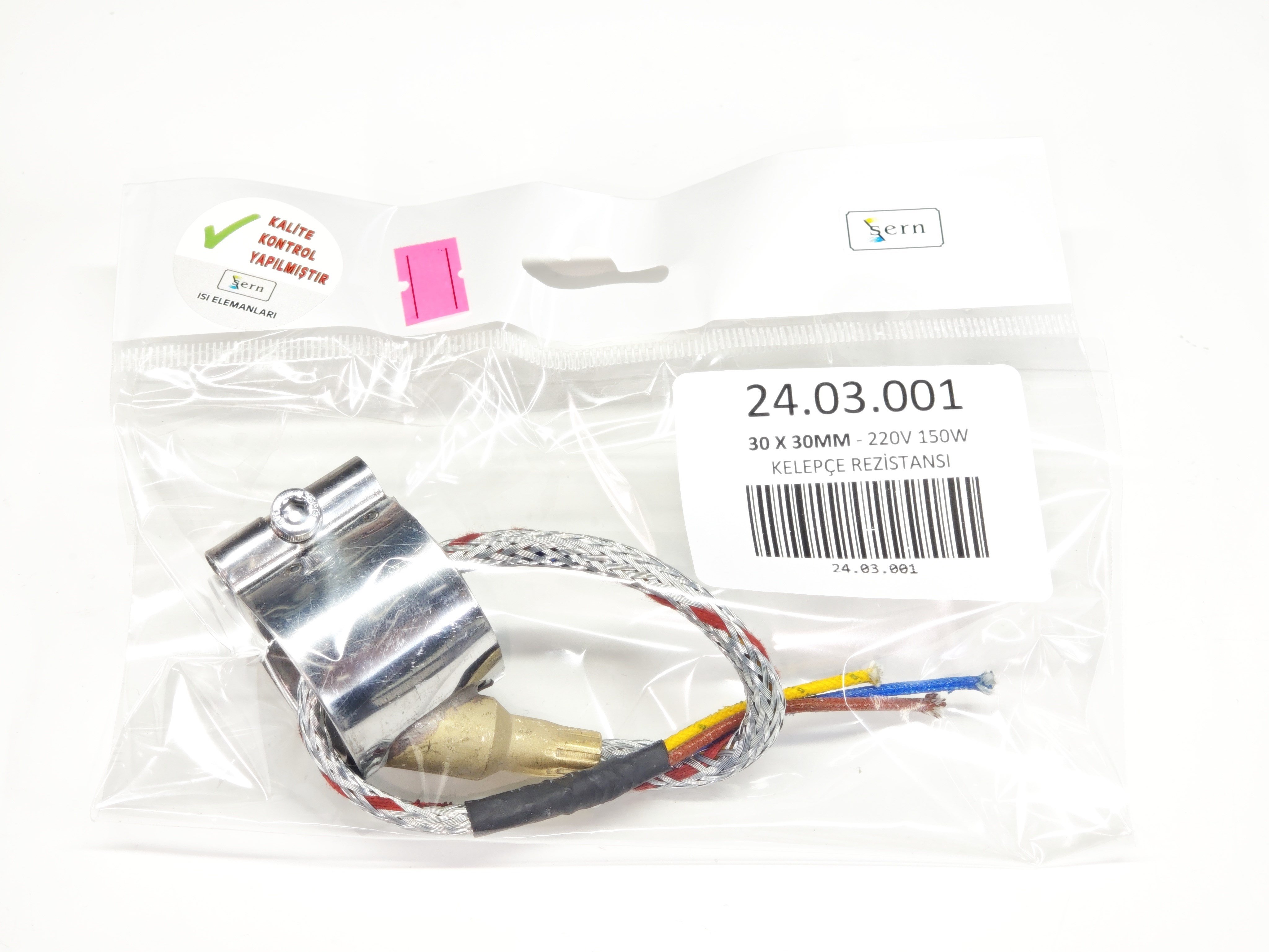 Kelepçe Meme Rezistans 30Mm Çap-30Mm Boy-150W-220V