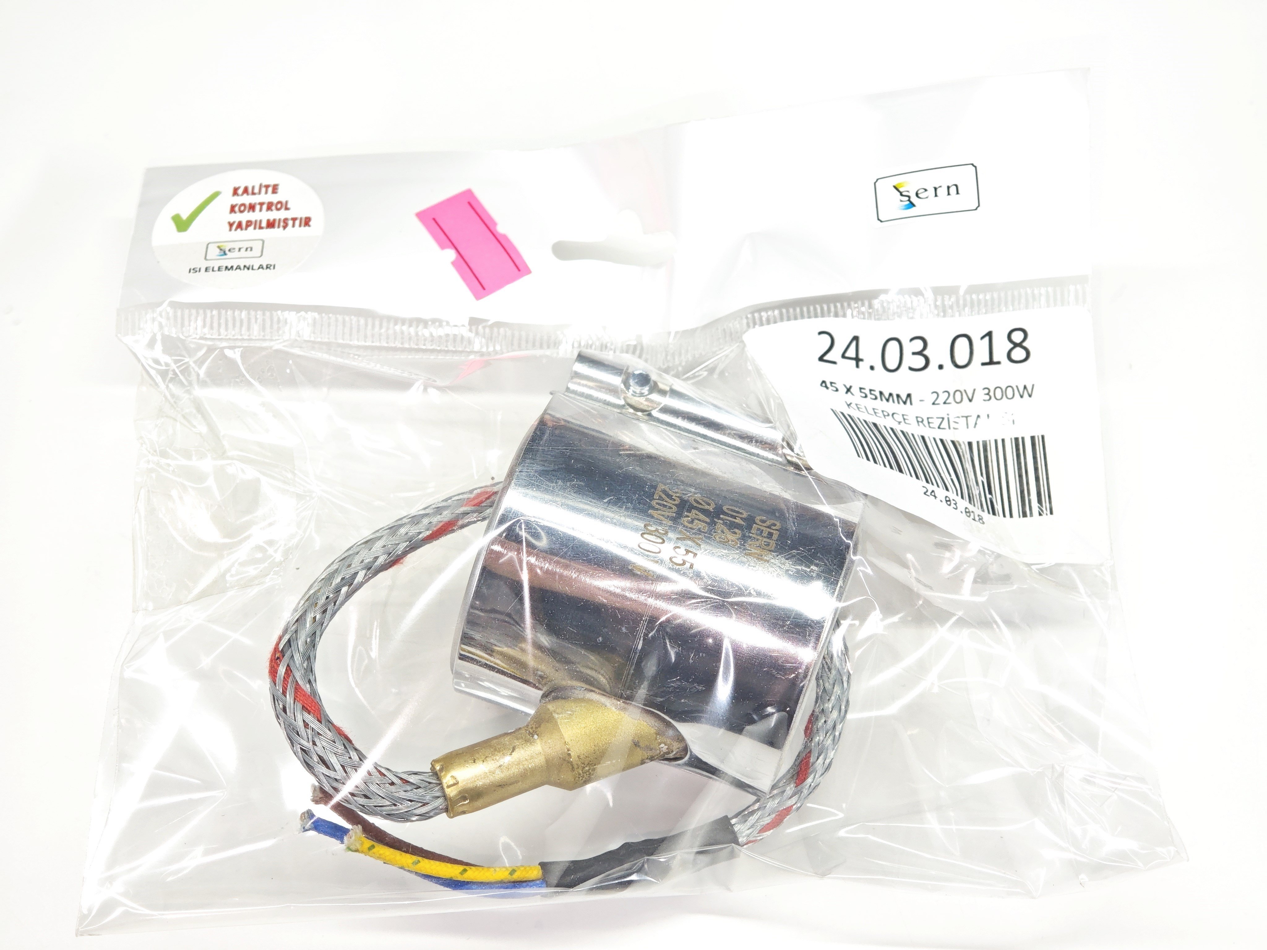 Kelepçe Meme Rezistans 45Mm Çap-55Mm Boy-300W-220 V