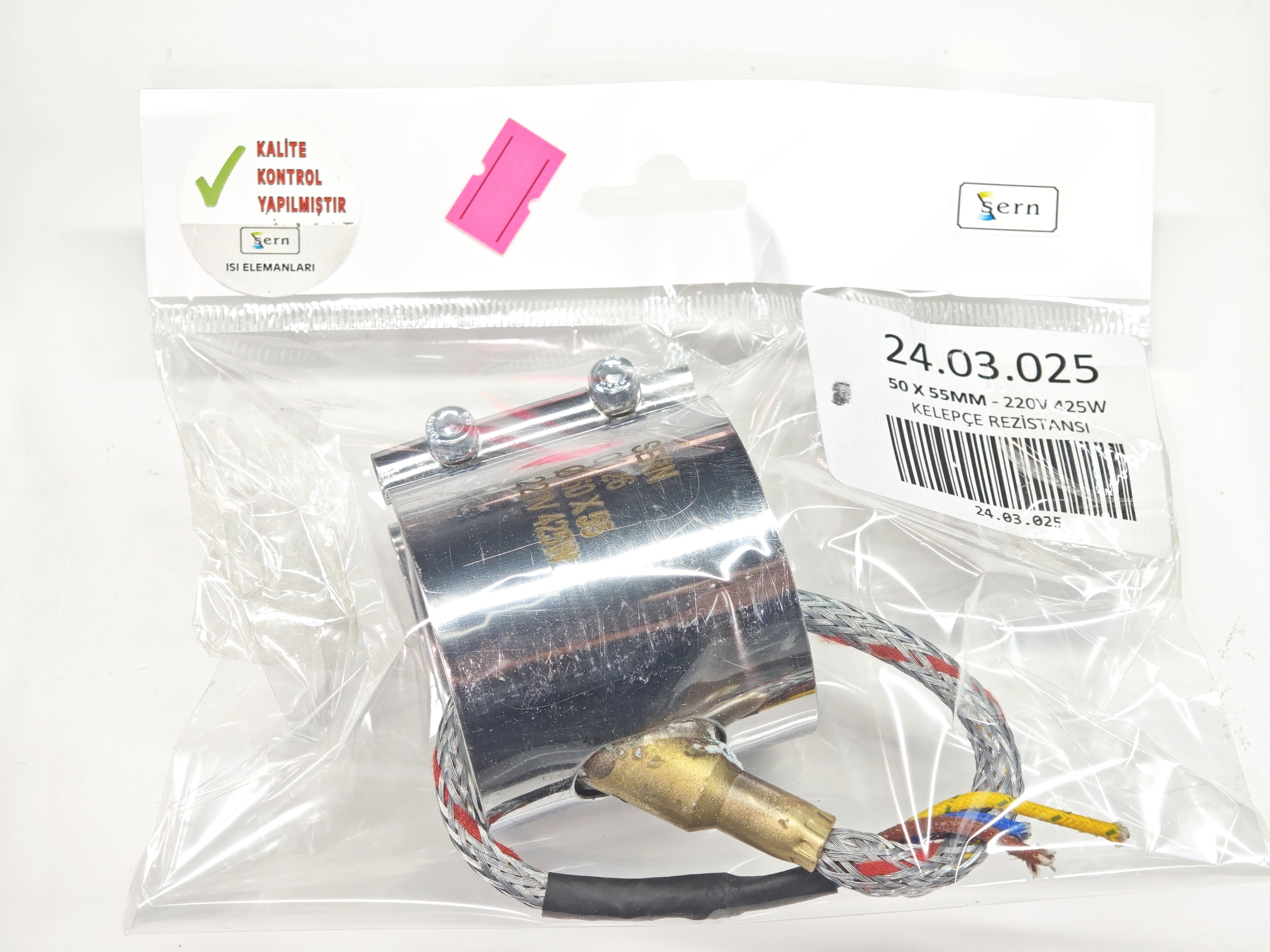 Kelepçe Meme Rezistans 50Mm Çap-55Mm Boy-425W-220 V