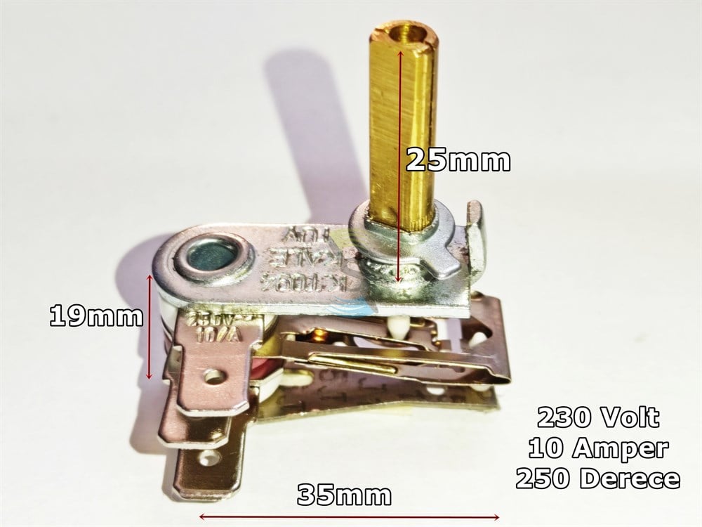 Semaver, Ocak ve Tost Makinesi bimetal termostat 10A 250 Derece