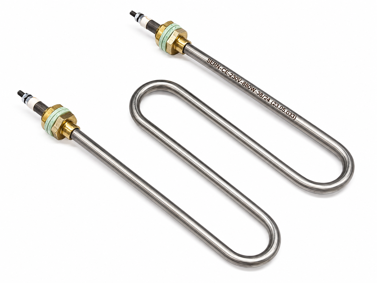 SERN 230V 880W 8,5mm Özel Üretim M Tipi Rekorlu Kuru Ortam Isıtıcı Rezistans CR304