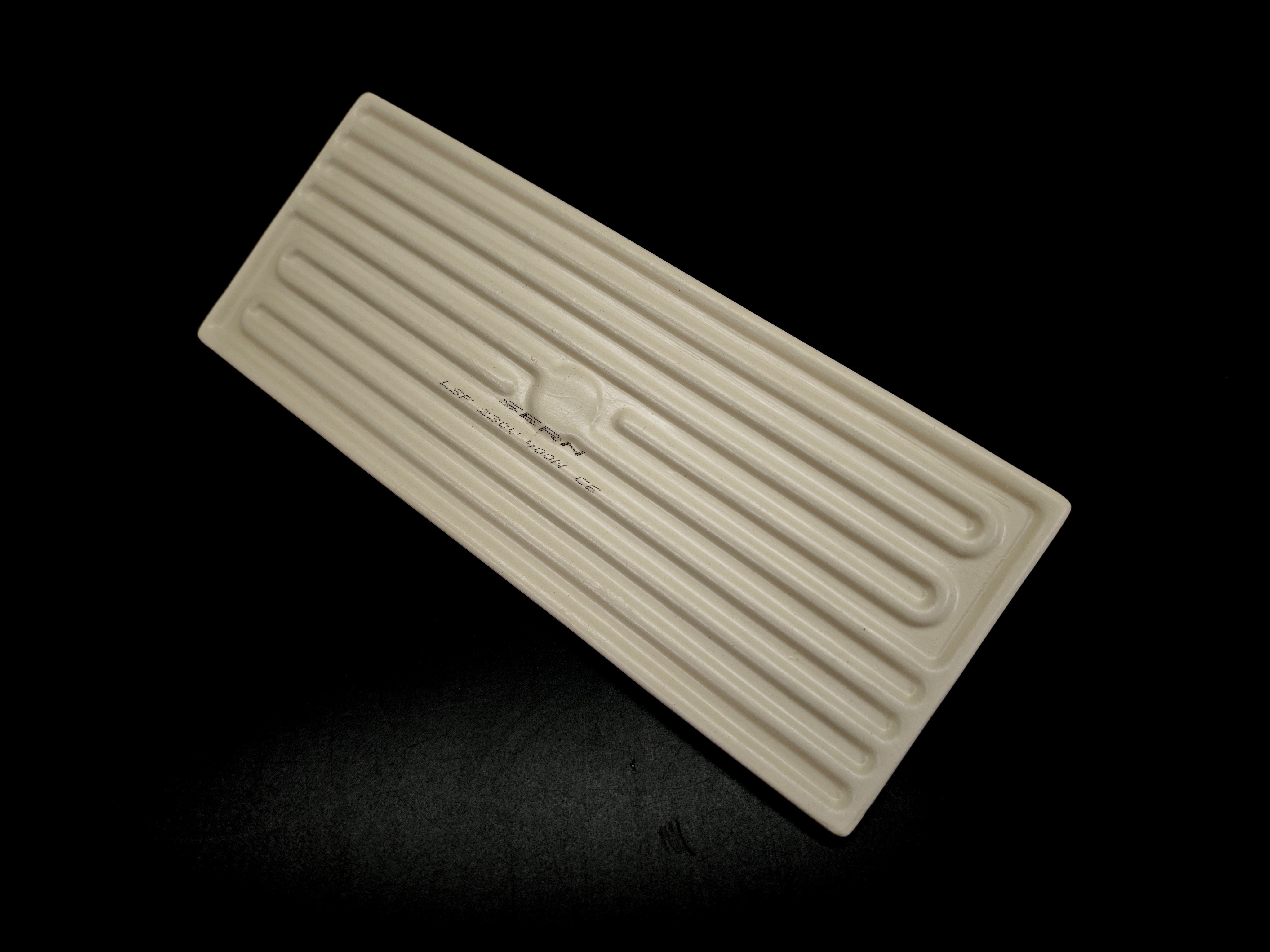 SERN 245x100mm 400W 230V Beyaz LSF Model Düz İnfrared Seramik Isıtıcı Rezistans