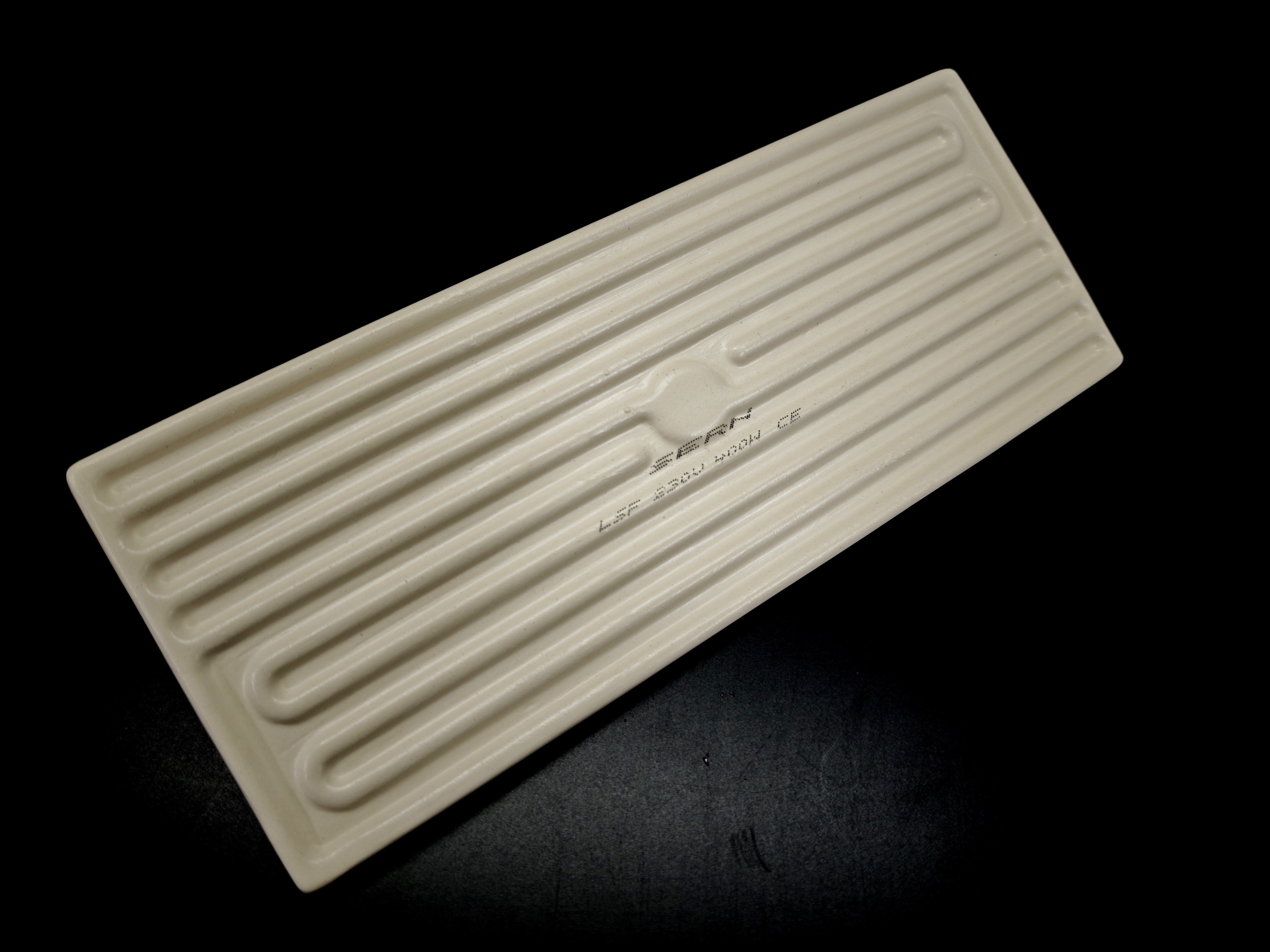 SERN 245x100mm 400W 230V Beyaz LSF Model Düz İnfrared Seramik Isıtıcı Rezistans