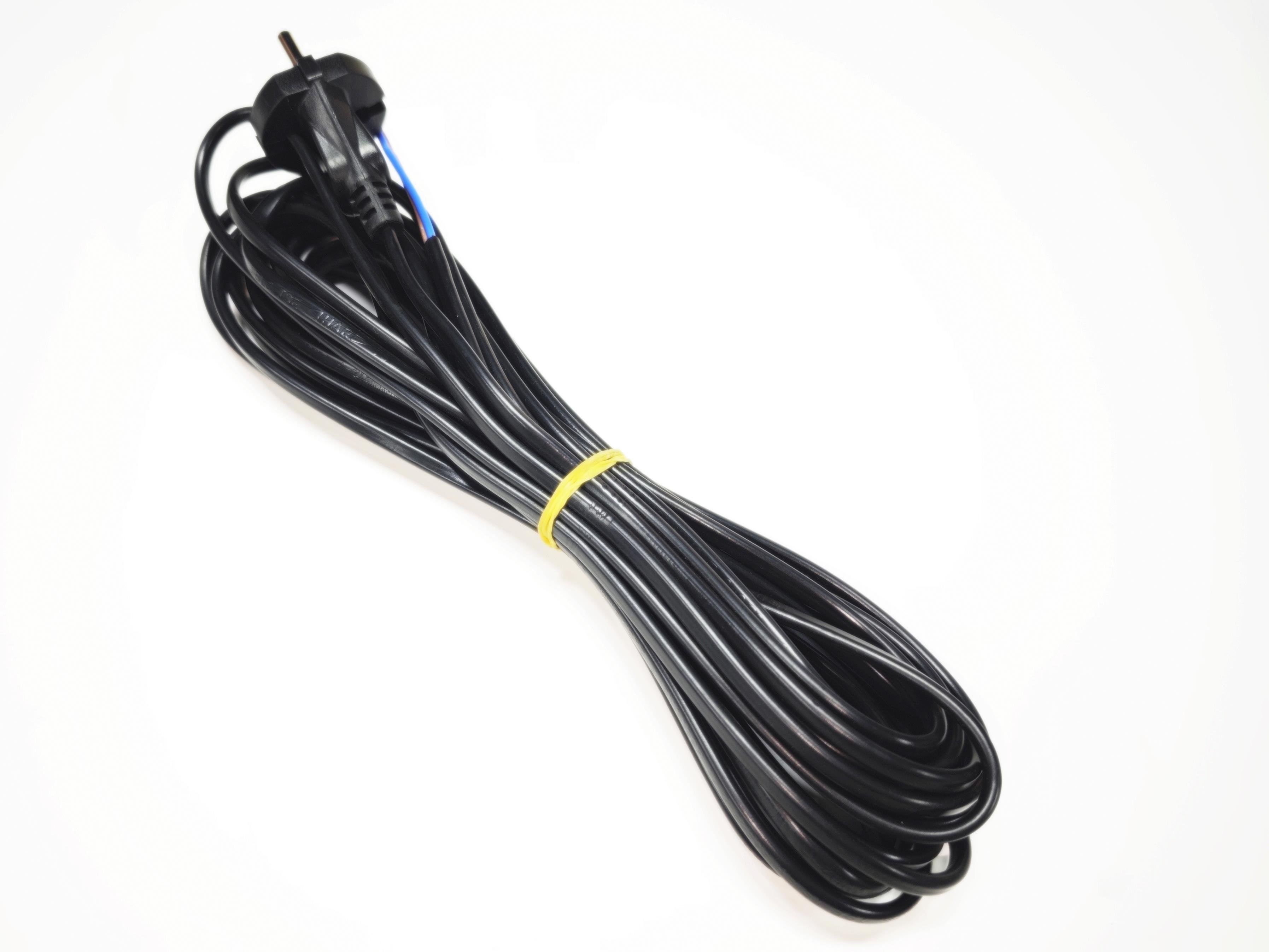 Sern Elektrikli Süpürge Enerji Kablosu Siyah 8 Metre 2x0,75mm² Bakır 230V