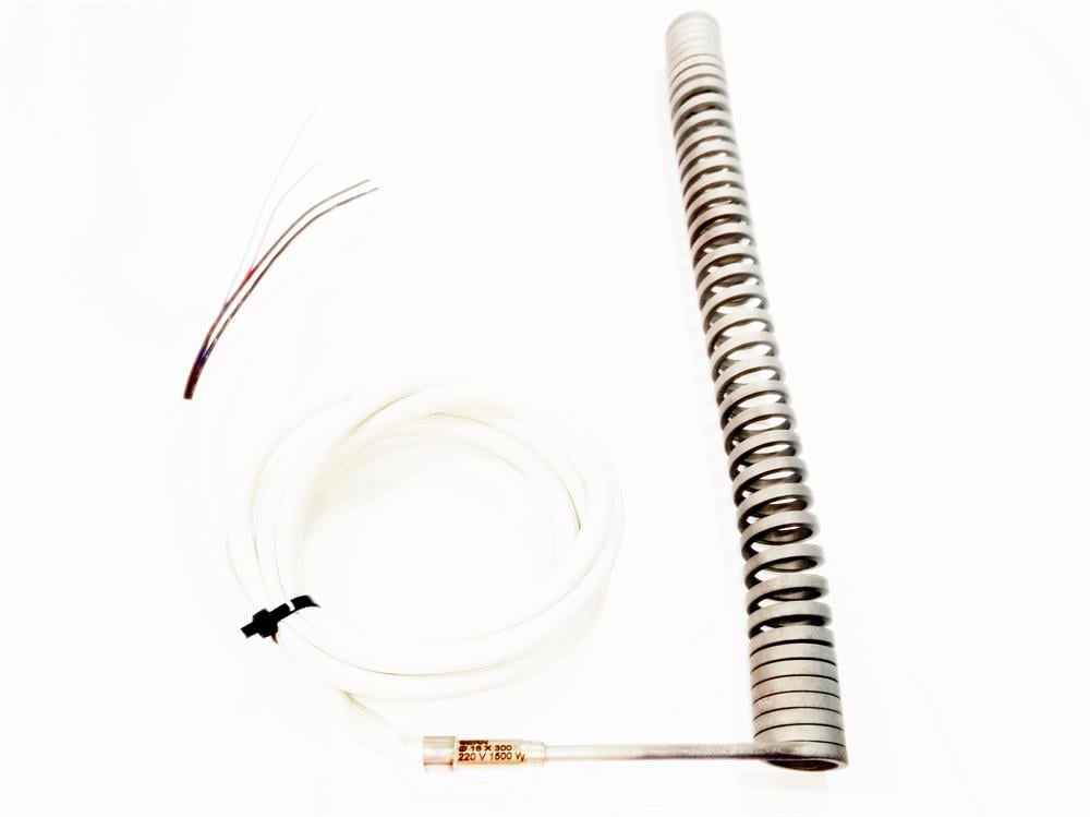 Spiral Isıtıcı Rezistans 300Mm Boy-18Mm Çap-1500W-220V 2mt Kablolu
