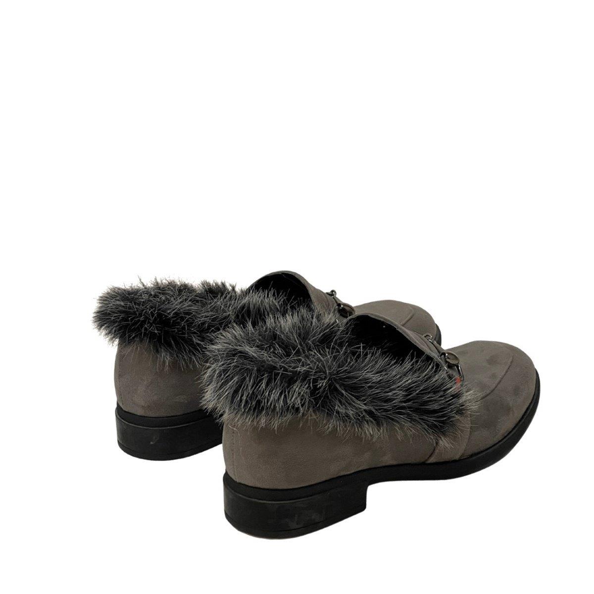 3 CM TOPUKLU KÜRKLÜ LEOFER