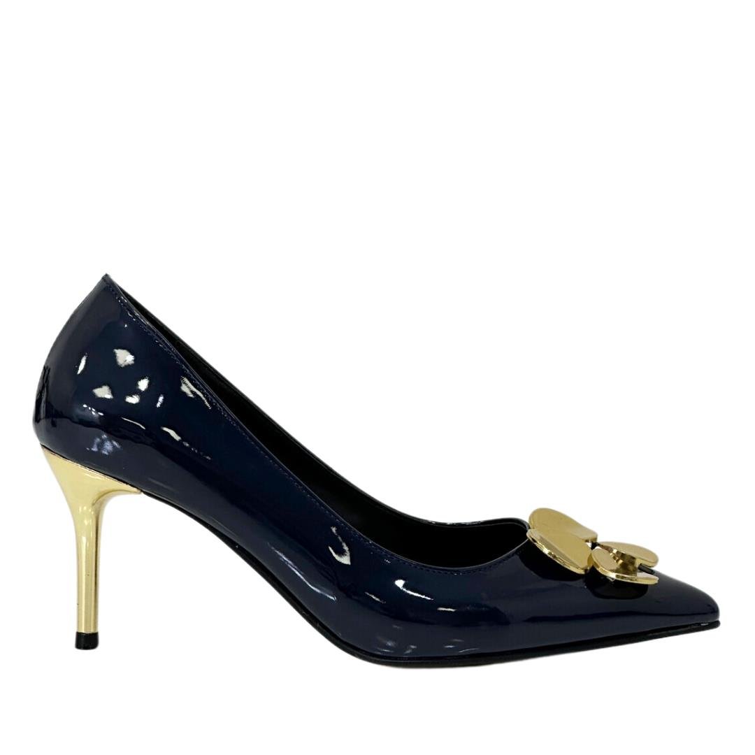 Tasarım Tokalı Rahat Topuklu Stiletto