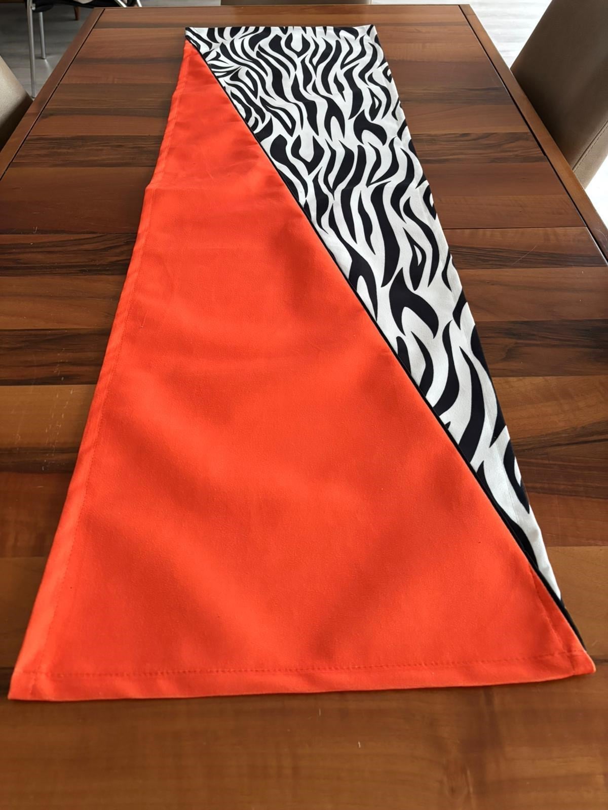 E406 DÜZ TURUNCU ZEBRA VEREV RUNNER