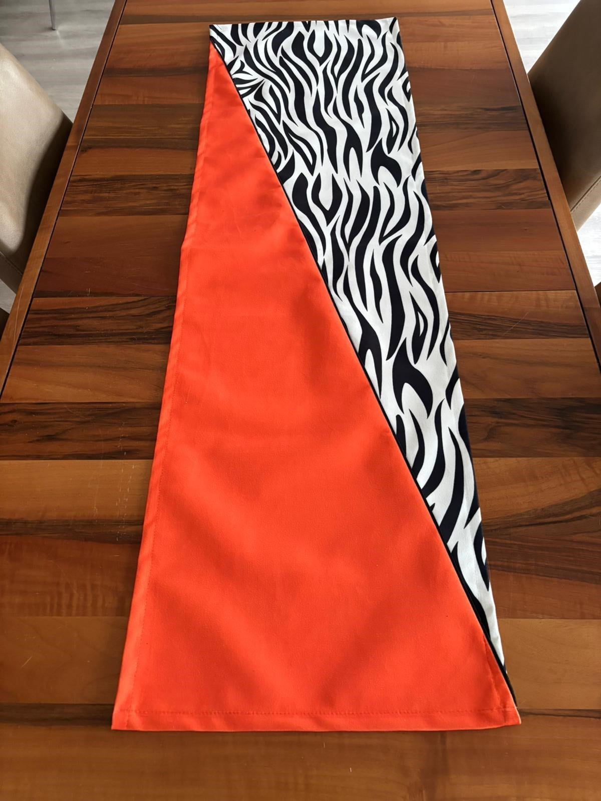 E406 DÜZ TURUNCU ZEBRA VEREV RUNNER