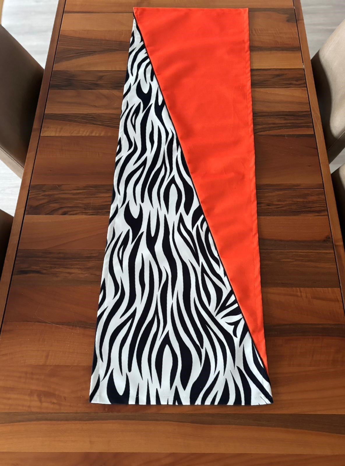 E406 DÜZ TURUNCU ZEBRA VEREV RUNNER