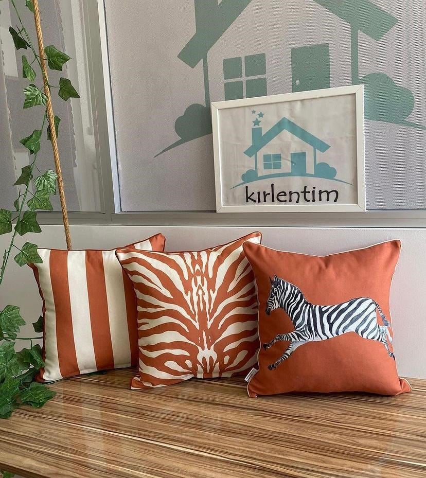 E712-E714-ÇİZGİLİ KİREMİT TEMALI 3'LÜ KOMBİN