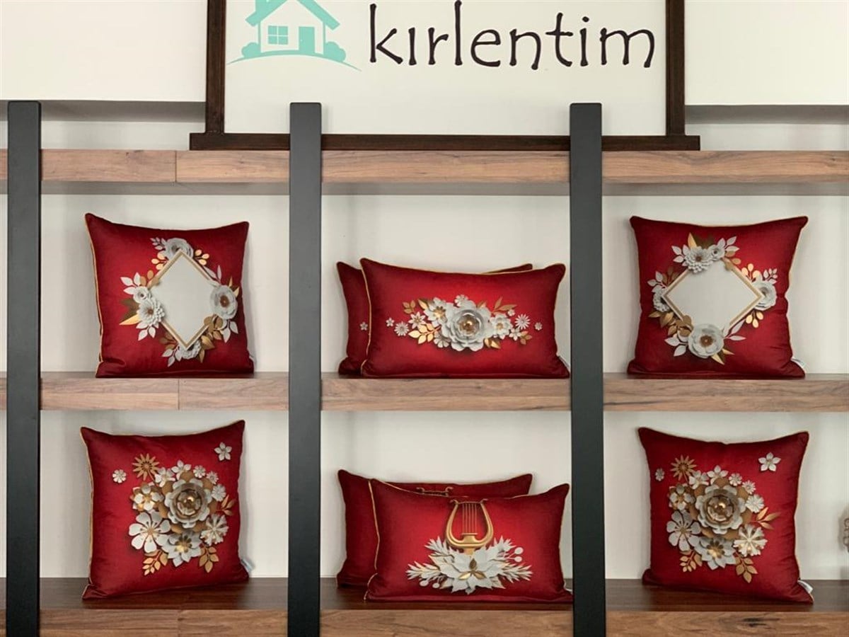 E956 ÇİFT TARAFI DİJİTAL BASKILI KENARLARI BİYELİ