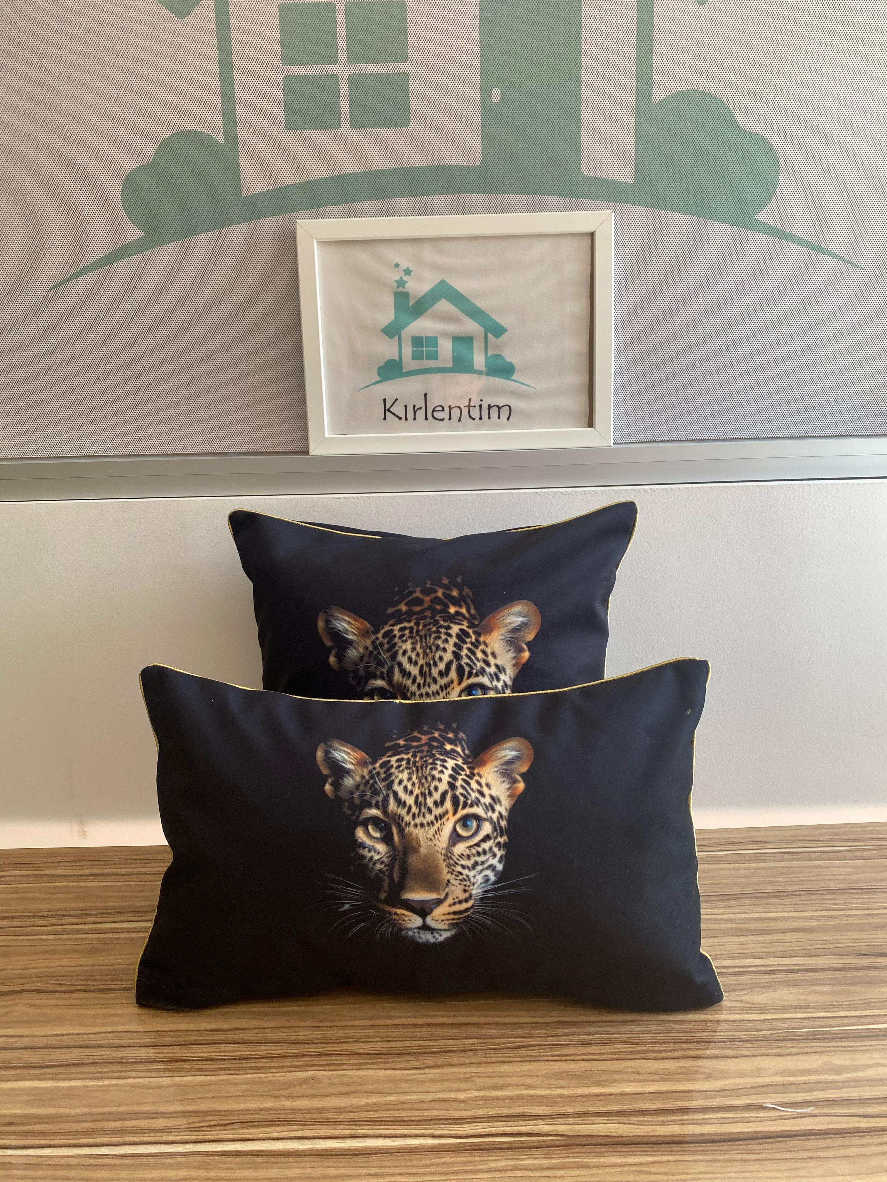 H1196 LEOPAR KARE-DİKDÖRTGEN KOMBİN SET