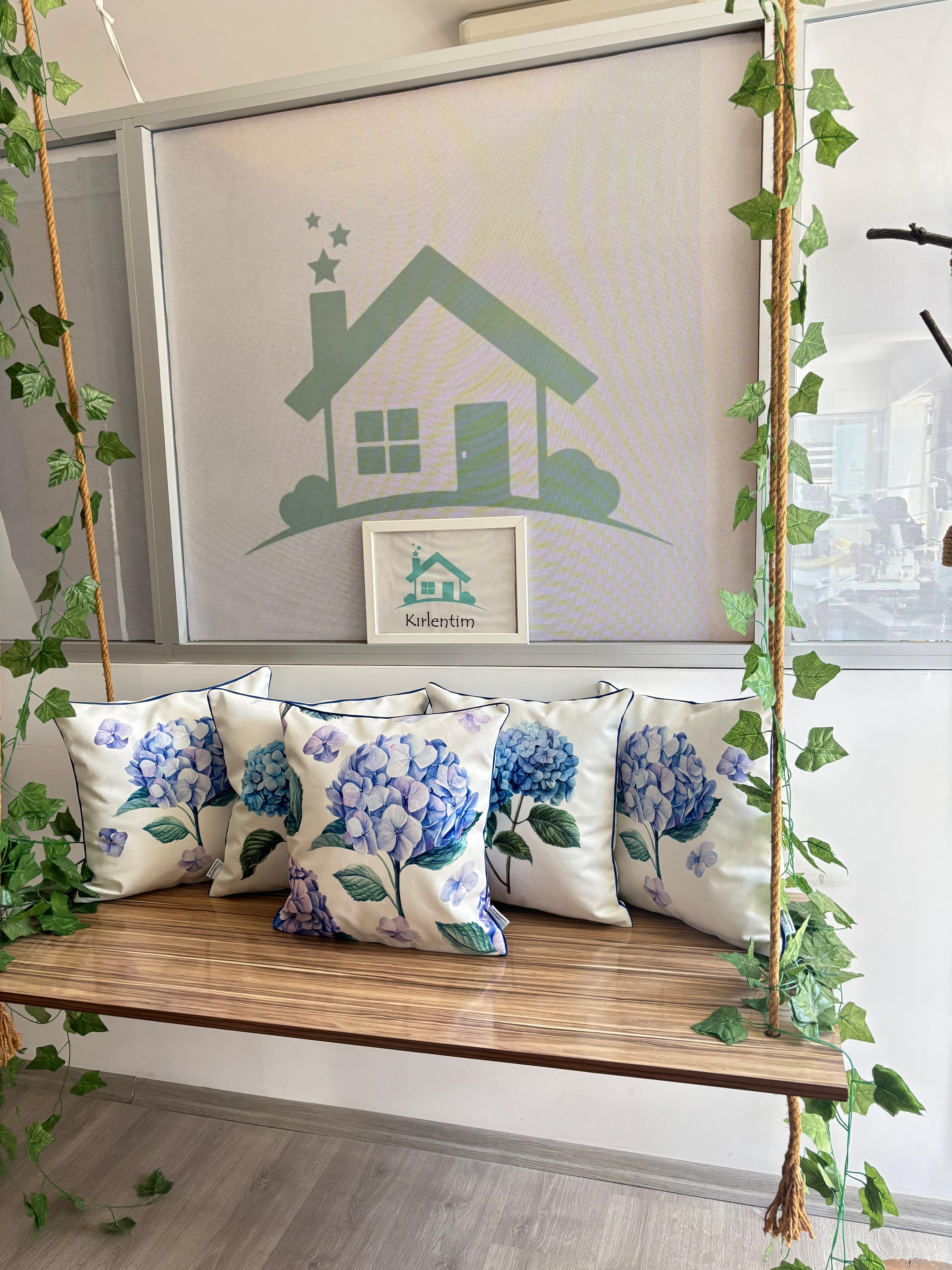 H1207-H1208 MAVİLİ MORLU ORTANCA KIRLENT - 5Lİ KOMBİN