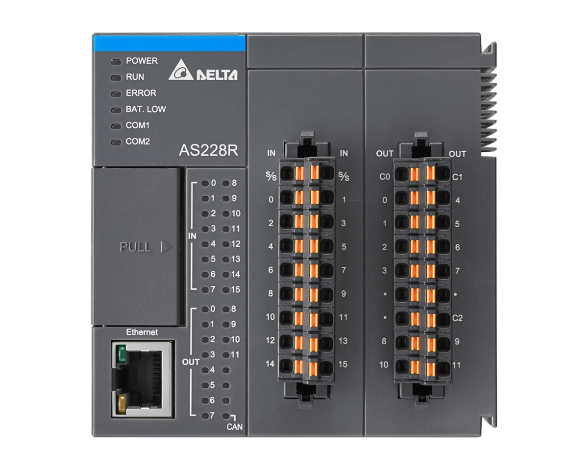 DELTA AS228 PLC 16 Giriş 12 Röle Çıkış