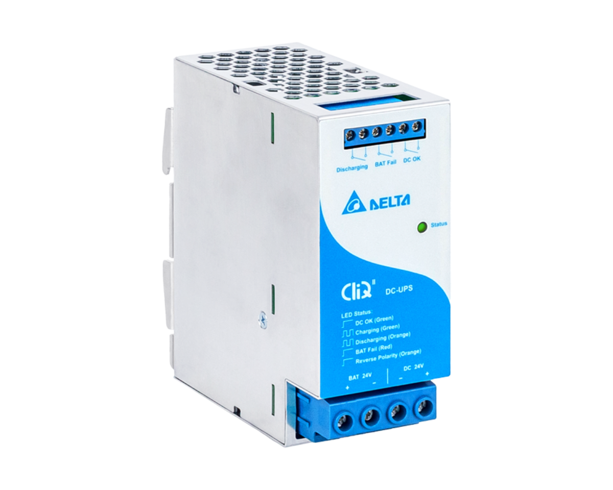 DELTA CliQ ACC Ray Tipi Güç Kaynağı, Giriş: 24-28VDC, Çıkış: 24V 480W