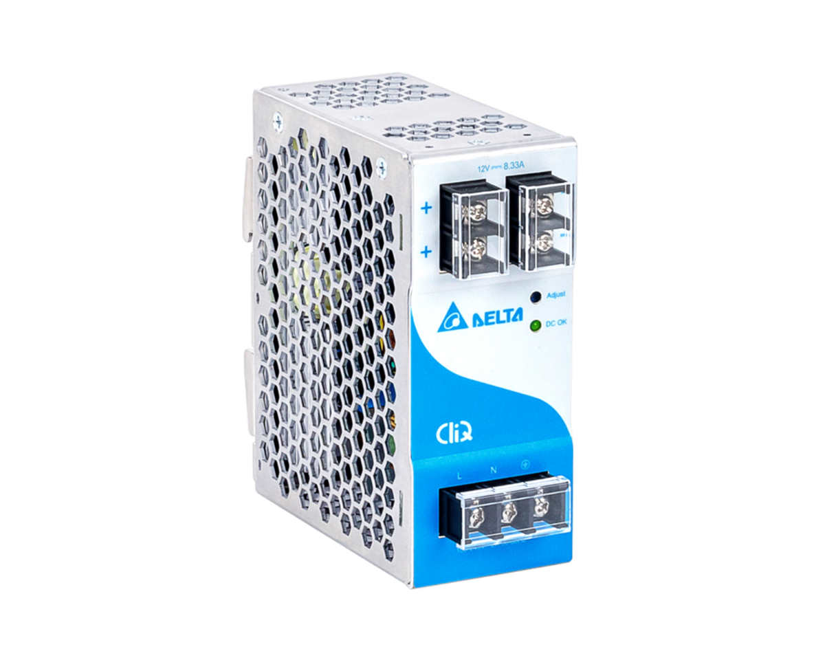 DELTA CliQ Ray Tipi Güç Kaynağı, Giriş: 85-264VAC 1Faz, Çıkış: 12V 100W