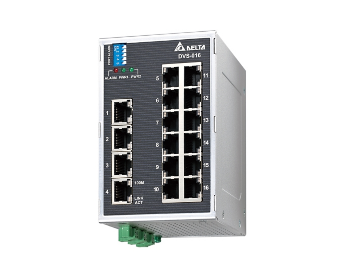DELTA DVS Ethernet Switch Ethernet/Fiber: 16 / 0
