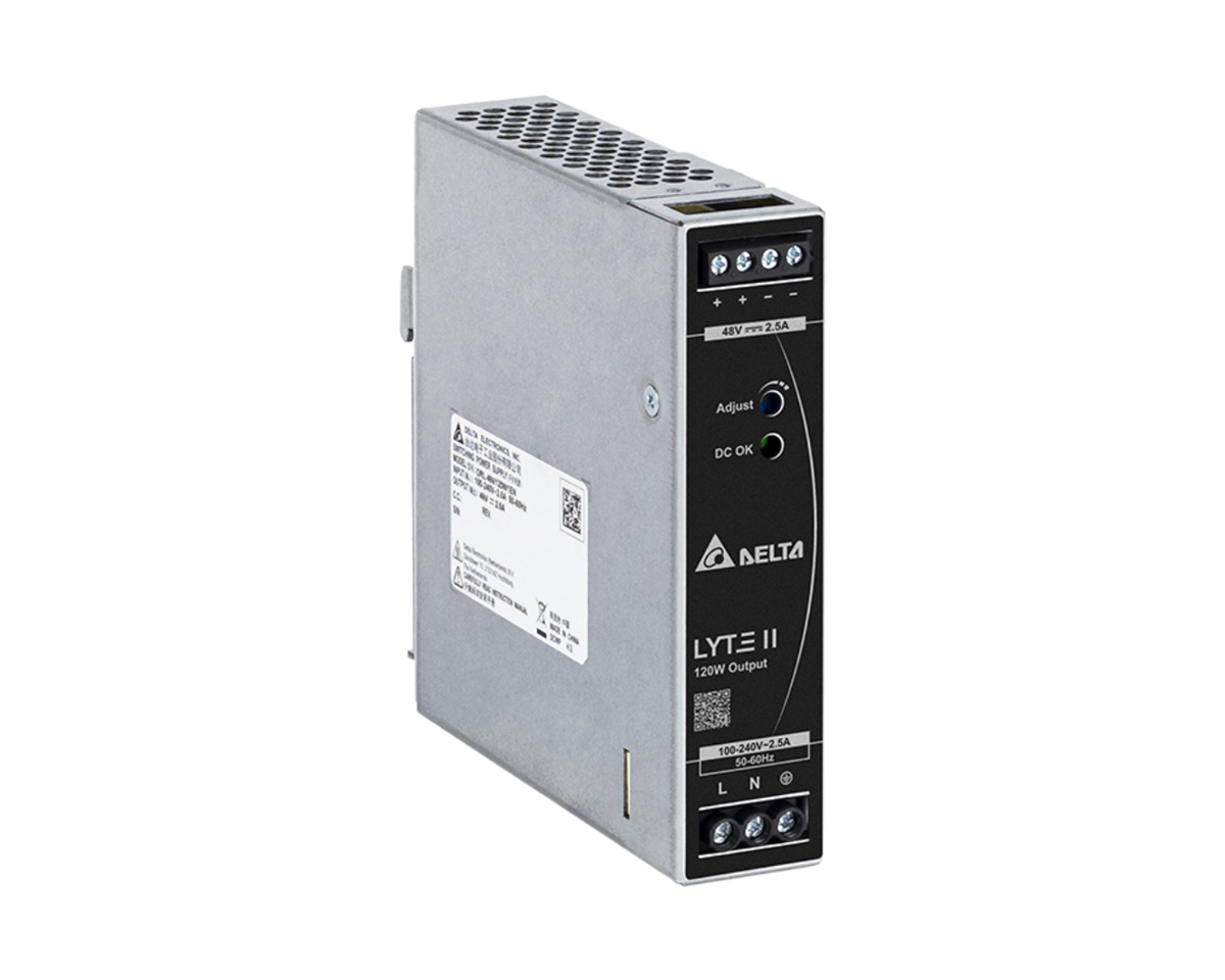 DELTA Lyte II Ray Tipi Güç Kaynağı, Giriş: 90-264VAC 1Faz, Çıkış: 48V 120W