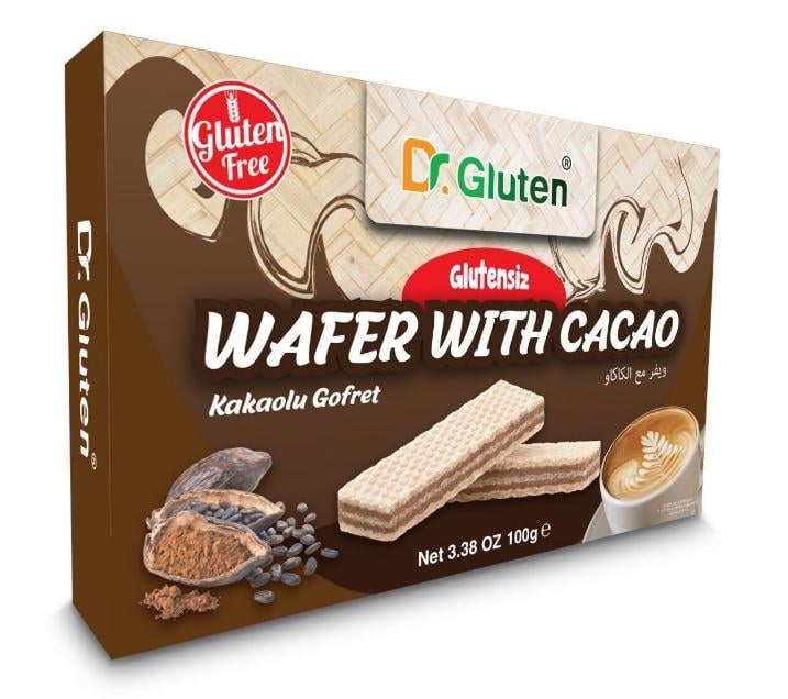 Dr.Gluten Glutensiz Kakaolu Gofret 100 gGlutensiz Ürünler