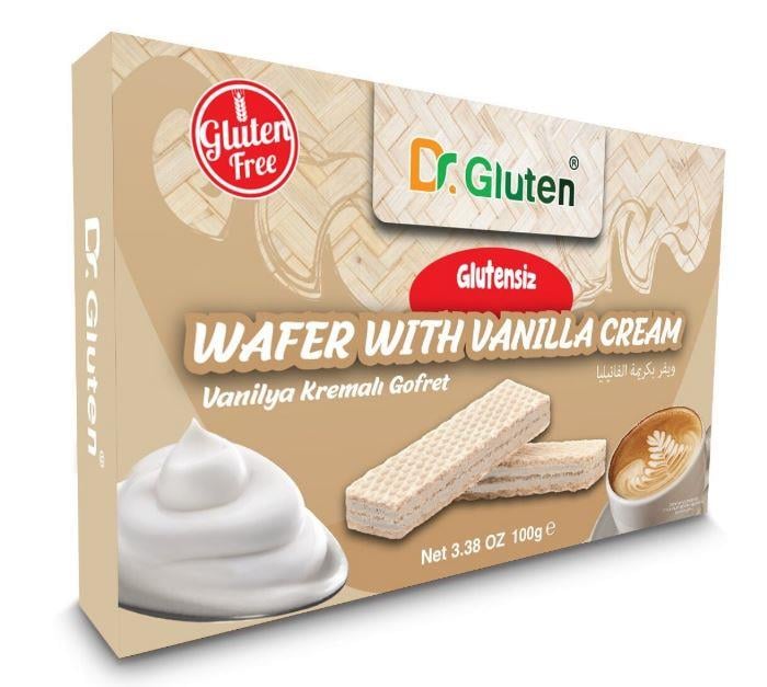 DR.Gluten Glutensiz Vanilyalı Gofret 100 gGlutensiz Ürünler