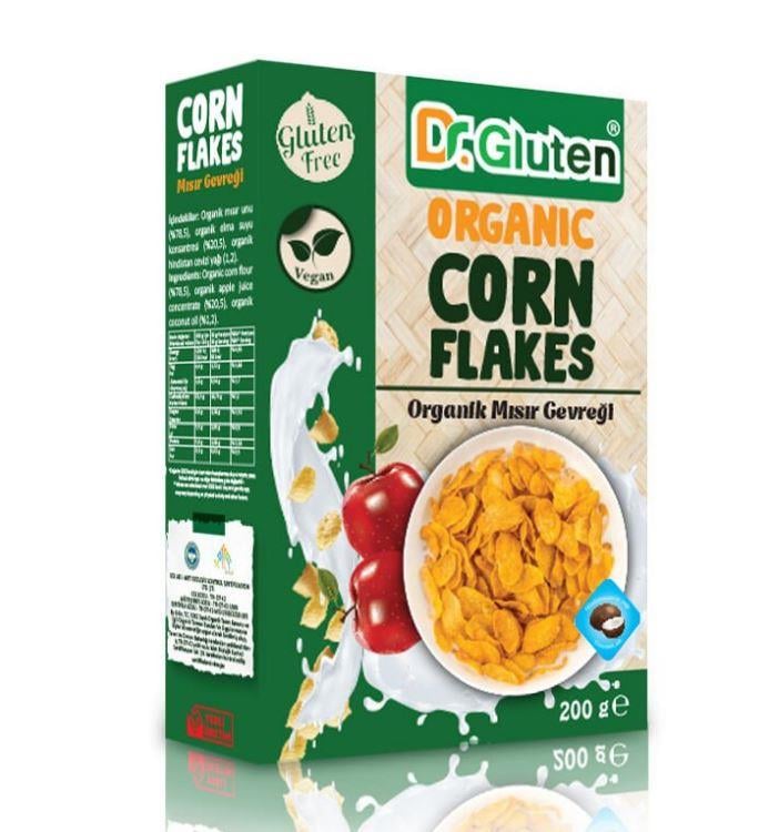 Dr.gluten Organik Glutensiz Vegan Mısır Gevreği 200 gGlutensiz Ürünler