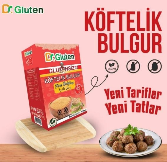 Dr.Gluten Glutensiz Köftelik Bulgur 1 Kg Fine Bulghur 1000grGlutensiz Ürünler