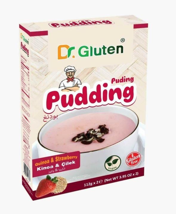 DR.Gluten Glutensiz Çilekli Kinoa Puding 224 GrGlutensiz Ürünler