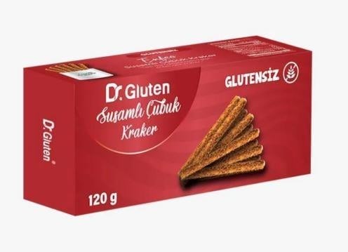 Dr Gluten Gluten Glutensiz Susamlı Kraker 120gGlutensiz Ürünler