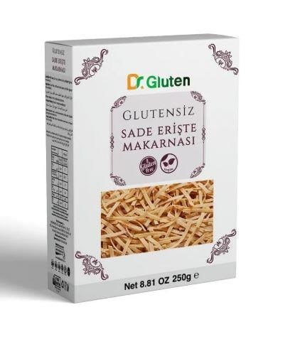 Dr Gluten Glutensiz Sade Erişte Makarnası 250gGlutensiz Ürünler
