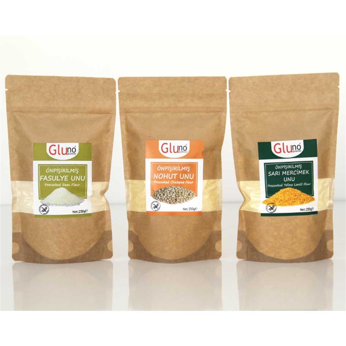 Gluno Glutensiz Bakliyat Unları Set