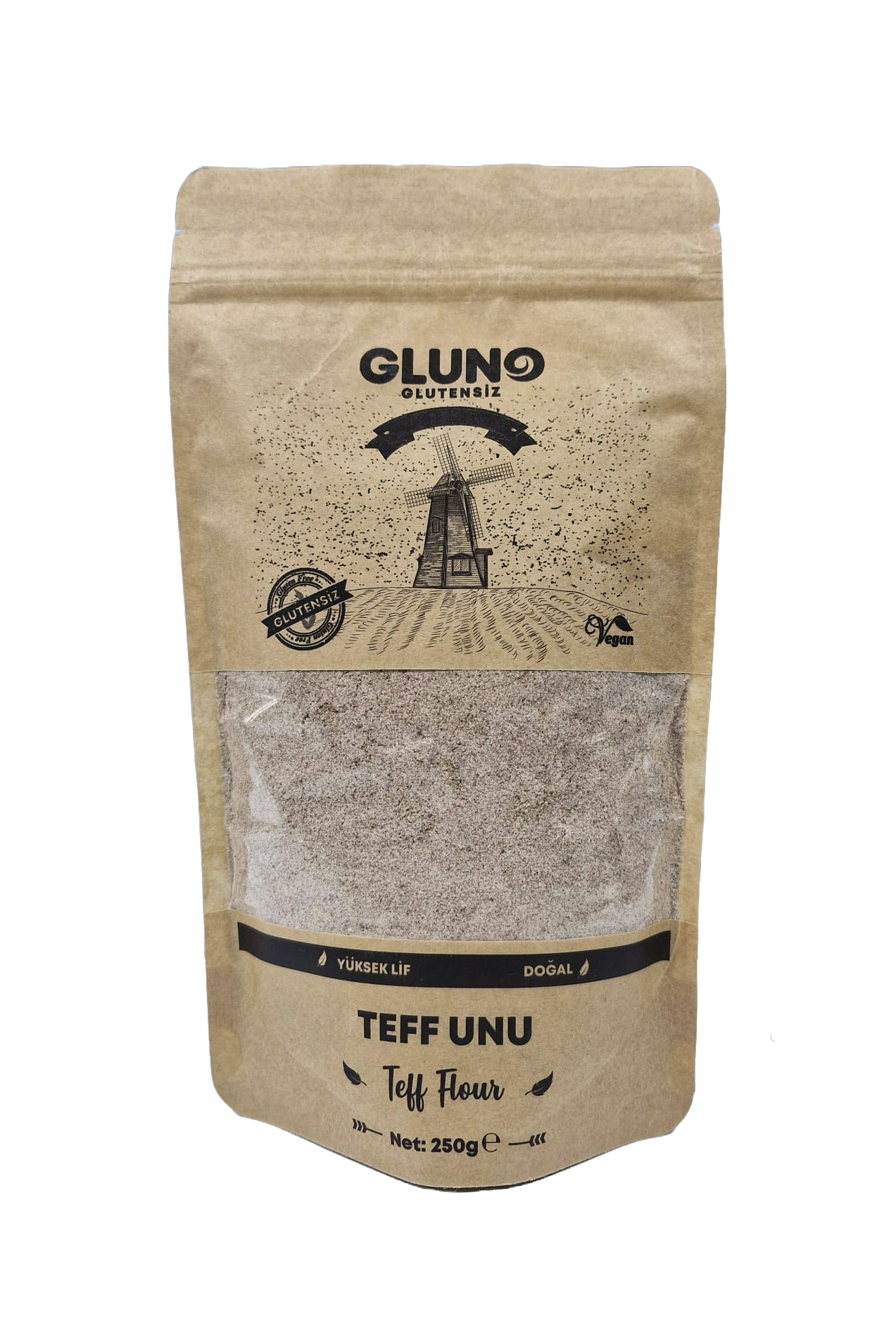 Gluno Glutensiz Teff Unu 250 grGlutensiz Ürünler