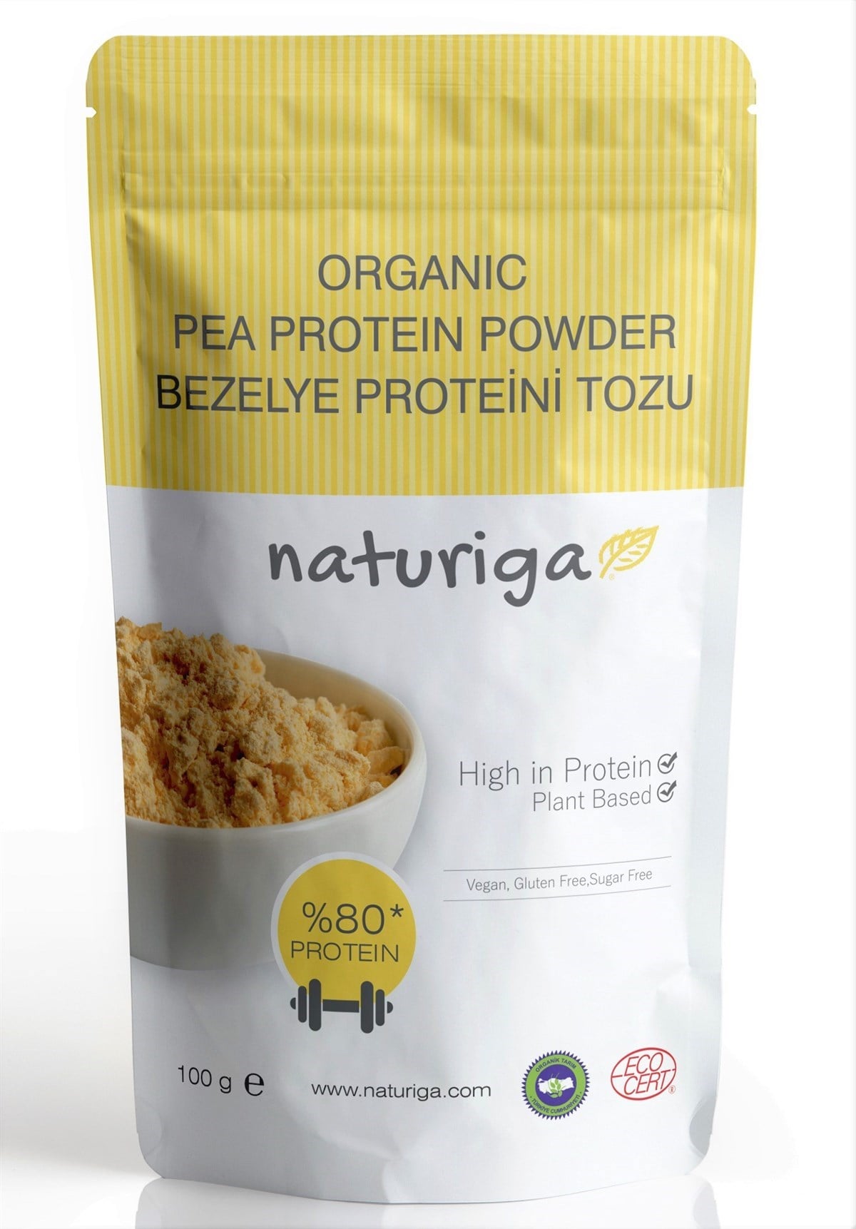 Naturiga Organik Bezelye Proteini Tozu 100 gr