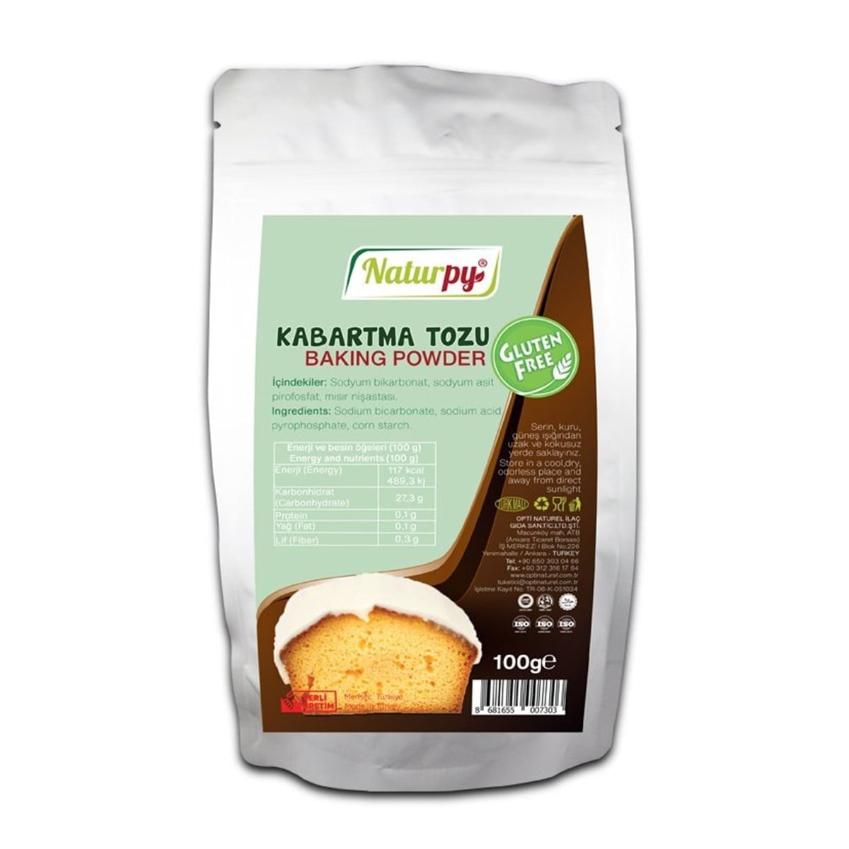 Naturpy Glutensiz Kabartma Tozu 100 GrGlutensiz Ürünler