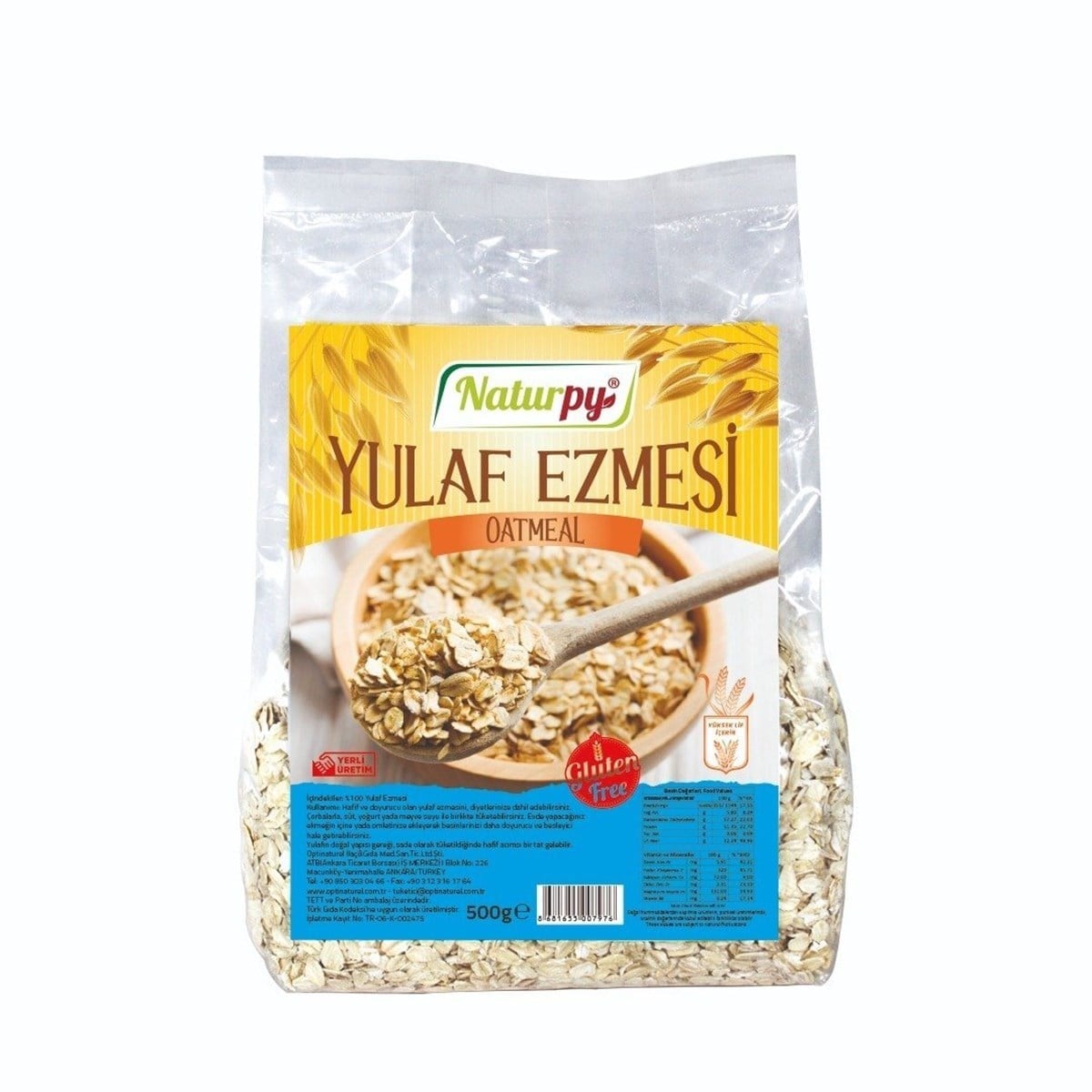Naturpy Glutensiz Yulaf Ezmesi 500 GrGlutensiz Ürünler