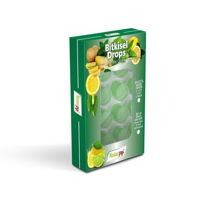 Naturpy Nane ve Limonlu Bitkisel Pastil DROPS 30gDoğal Ürünler