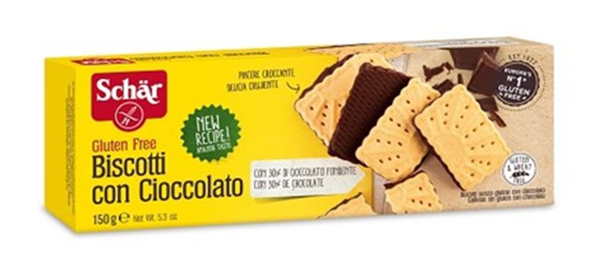 Schar Biscotti Cioccolato Çikolata Kaplı Bisküvi 150 gr
