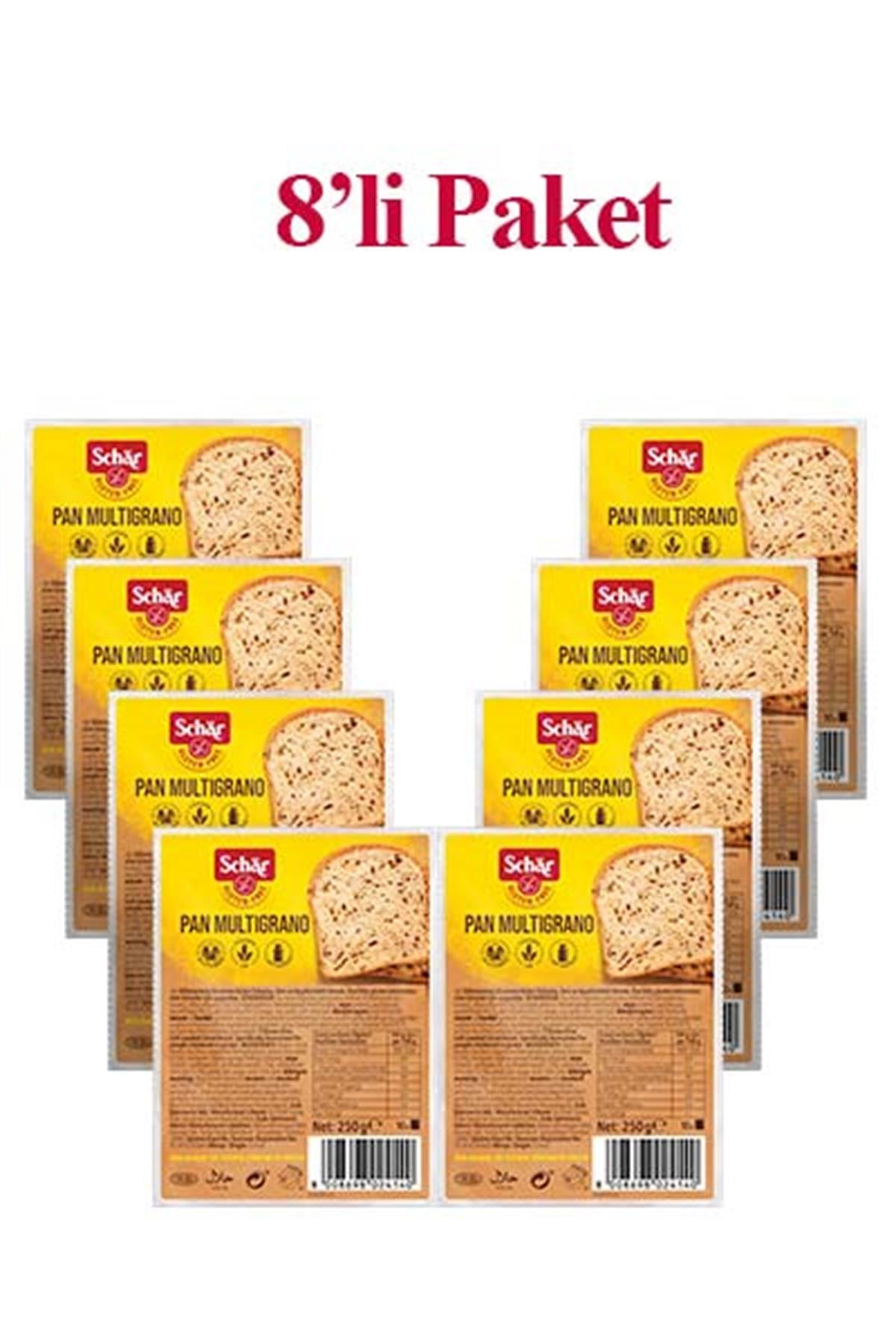 Schar Pan Multigrano Glutensiz Ekmek 250g x 8 adetGlutensiz Ürünler