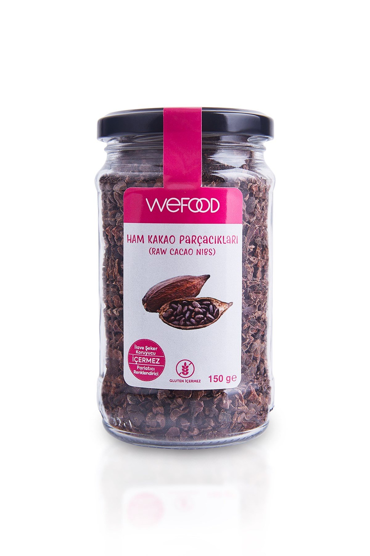 Wefood Glutensiz Ham Kakao Parçacıkları 150 gr (Kakao Nibs)Glutensiz Ürünler