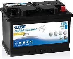 12V 56Ah Jel Akü, Exide Marin Jel