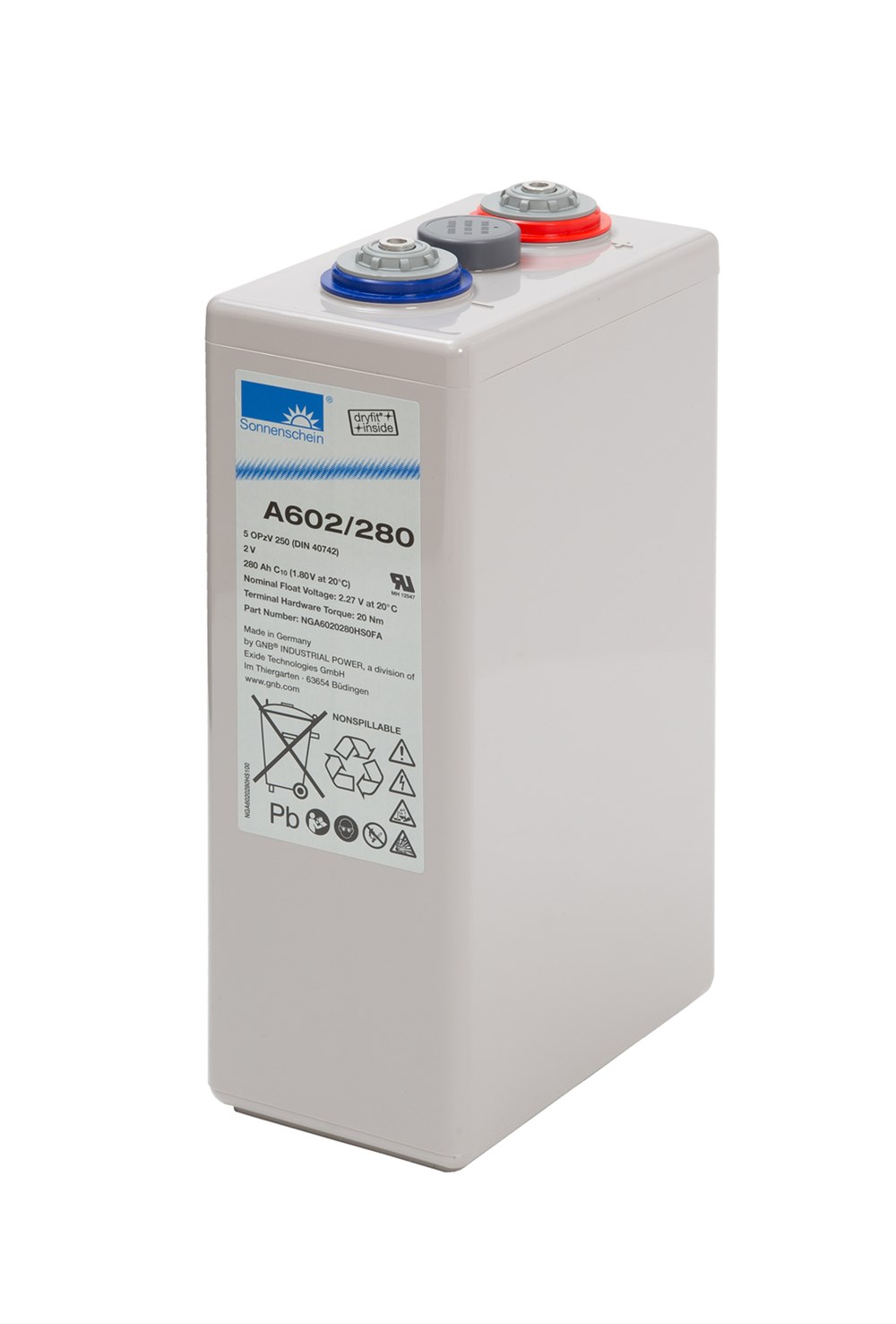 Sonnenschein A602/280 - 2V 280 Ah Akü