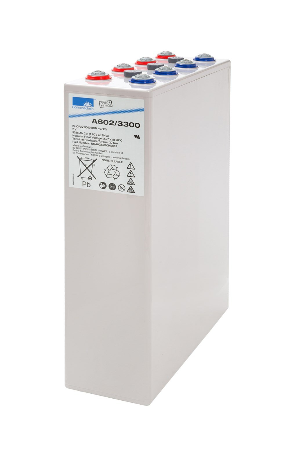 Sonnenschein A602/3300 - 2V 3286 Ah Akü