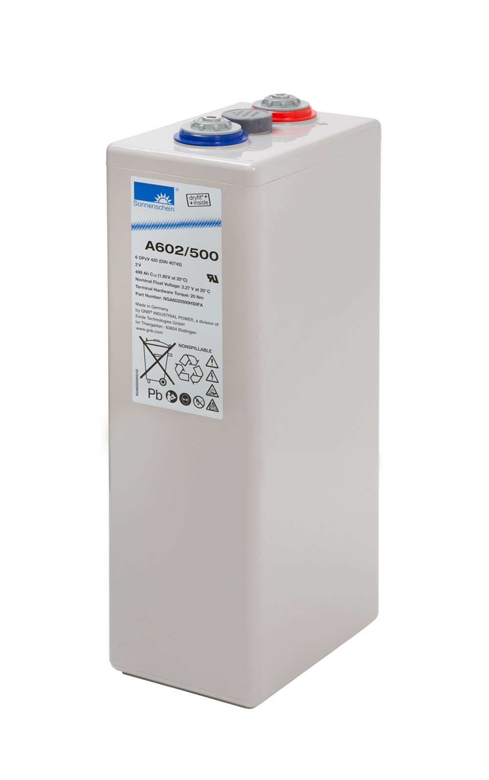 Sonnenschein A602/500 - 2V 499 Ah Akü