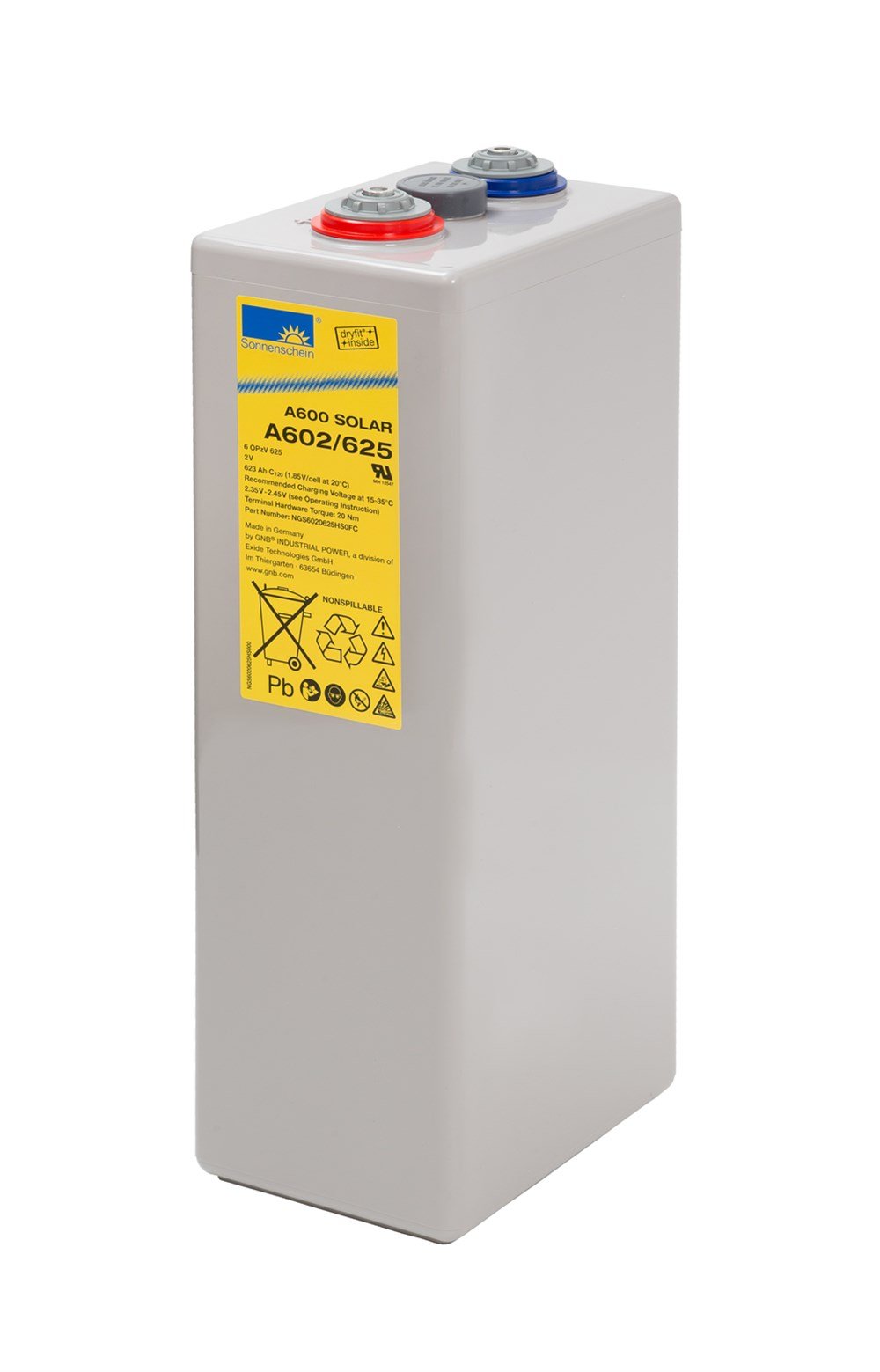 Sonnenschein A602/625 SOLAR - 2V 623 Ah Akü