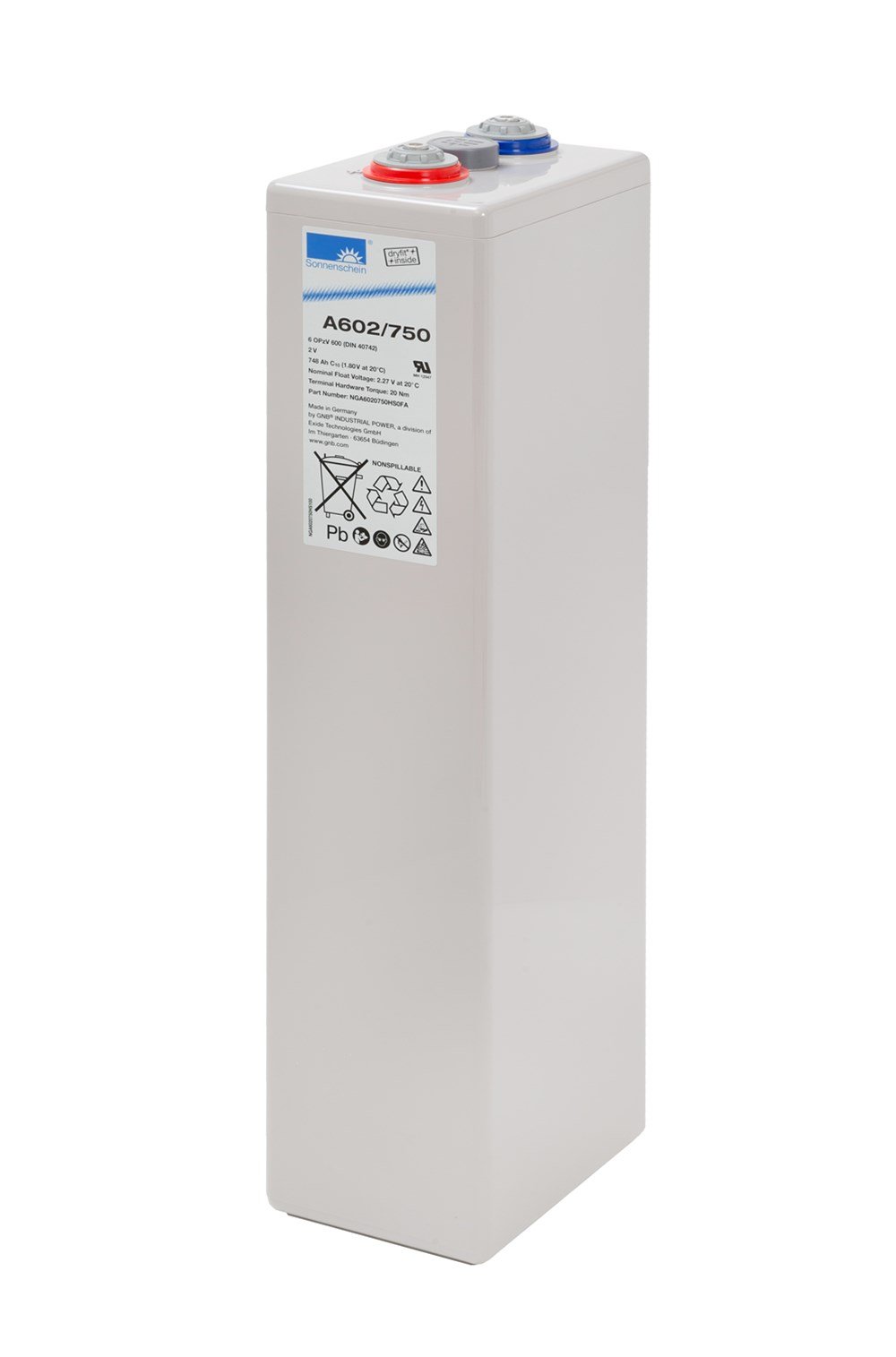 Sonnenschein A602/750 - 2V 748 Ah Akü